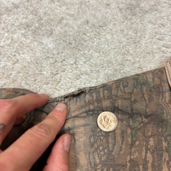 Vintage Real Tree Camo Single Stitch Distressed T Shirt Men's XL - Picture 9 of 11